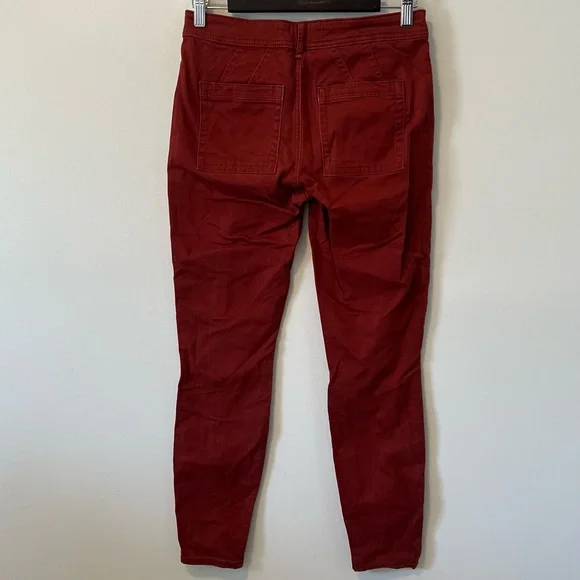 Anthropologie Maroon Cargo Skinny Jeans - Picture 5 of 12